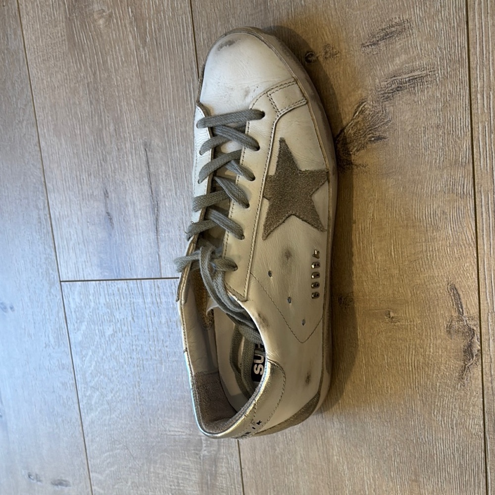 Golden Goose Gray Athletic Shoes